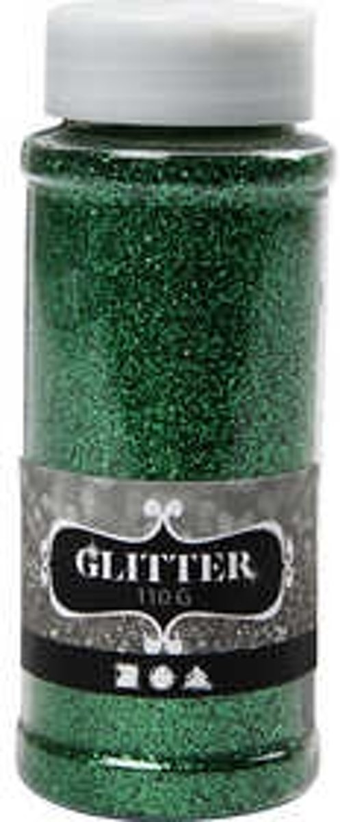 Glitter, groen, 110gr [HOB-51263]